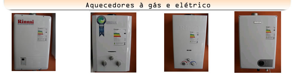 Aquecedores Solares, a g&aacute;s e el&eacute;trico